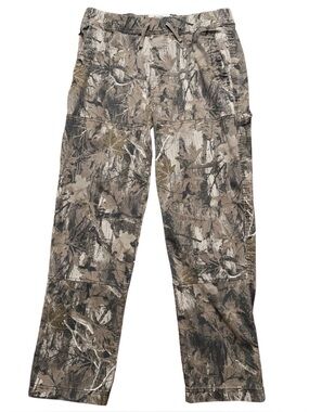 Hollister Carpenter Pants Mens Size XL Straight Leg Drawstring Gray Camo